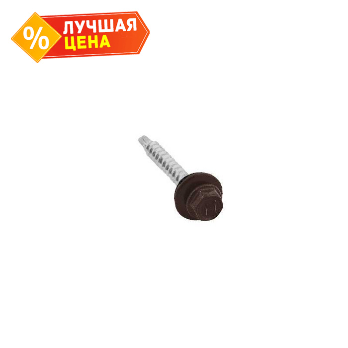 Саморез кровельный Daxmer 4.8х29 RAL 8017 (250) сверло №1