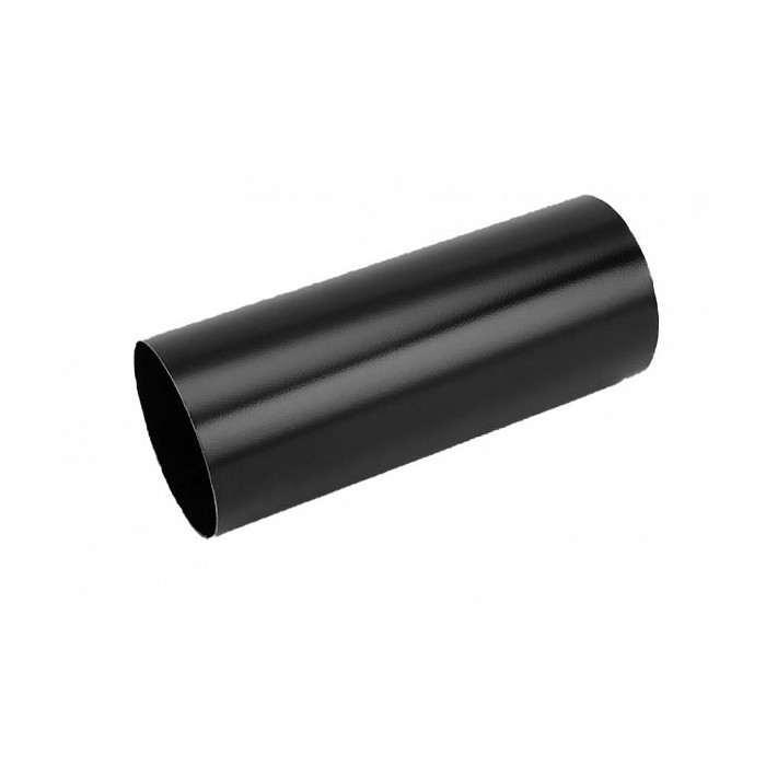 Труба водосточная 90мм (1 м.) STAL, 152(130)/90 мм, цвет Черный, Galeco